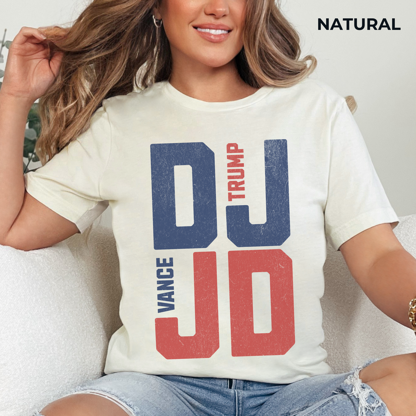 Trump Vance T-Shirt - Unisex Jersey Short Sleeve Tee, Election Apparel, Election 2024, Trump Apparel, Freedom, In God We Trust, Trump Tee