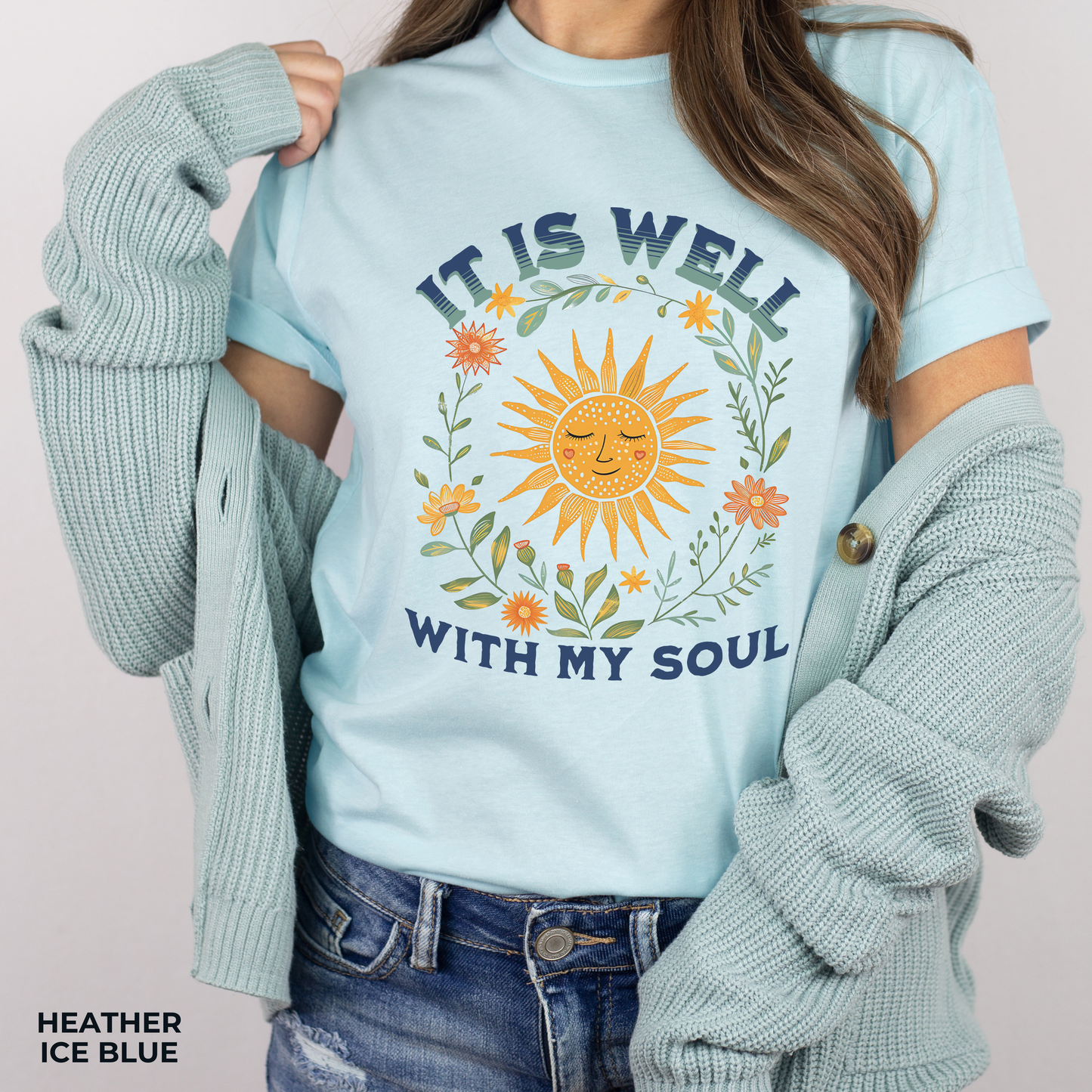 It is Well with my Soul Unisex Jersey Short Sleeve Tee, Christian Merch, Jesus Loves You, Faith Based Shirt, Christian Apparel, Jesus Apparel