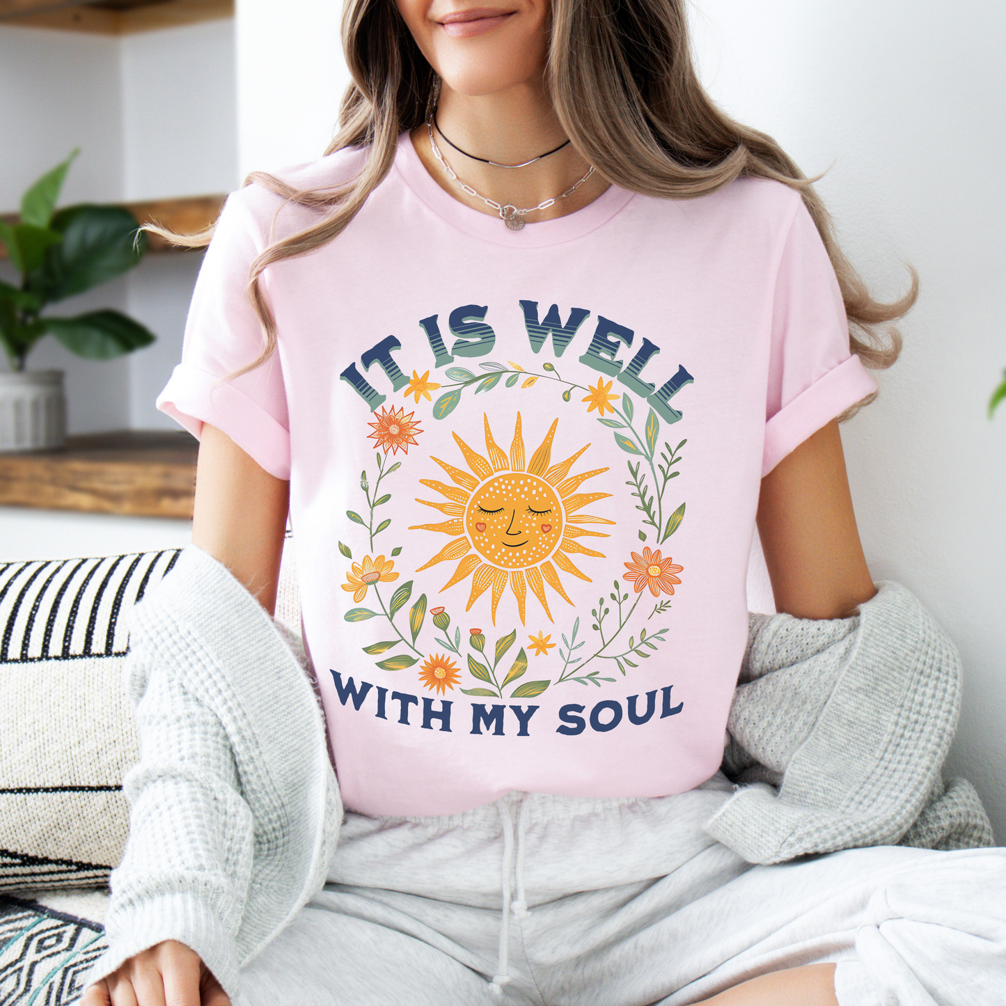It is Well with my Soul Unisex Jersey Short Sleeve Tee, Christian Merch, Jesus Loves You, Faith Based Shirt, Christian Apparel, Jesus Apparel