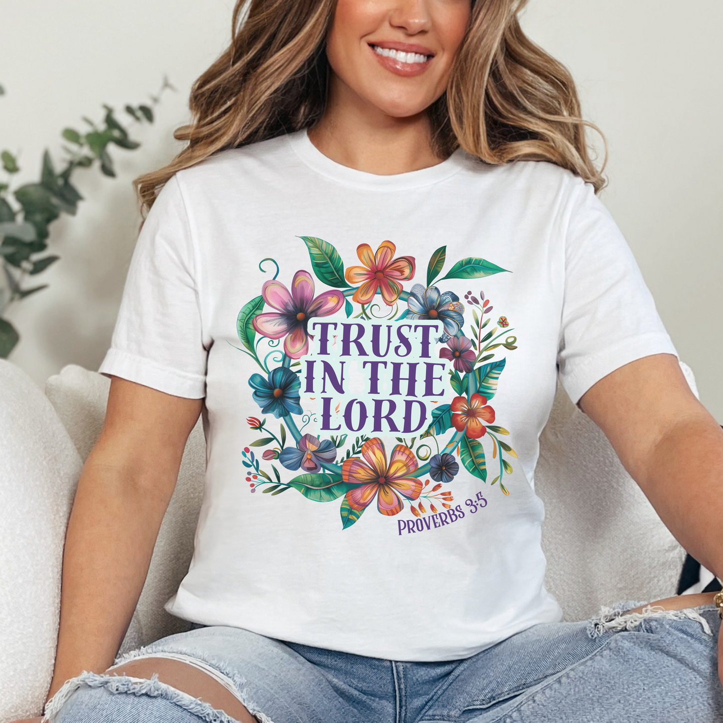 Trust in the Lord Unisex Jersey Short Sleeve Tee, Christian Merch, Jesus Loves You, Faith Based Shirt, Christian Apparel, Jesus Apparel