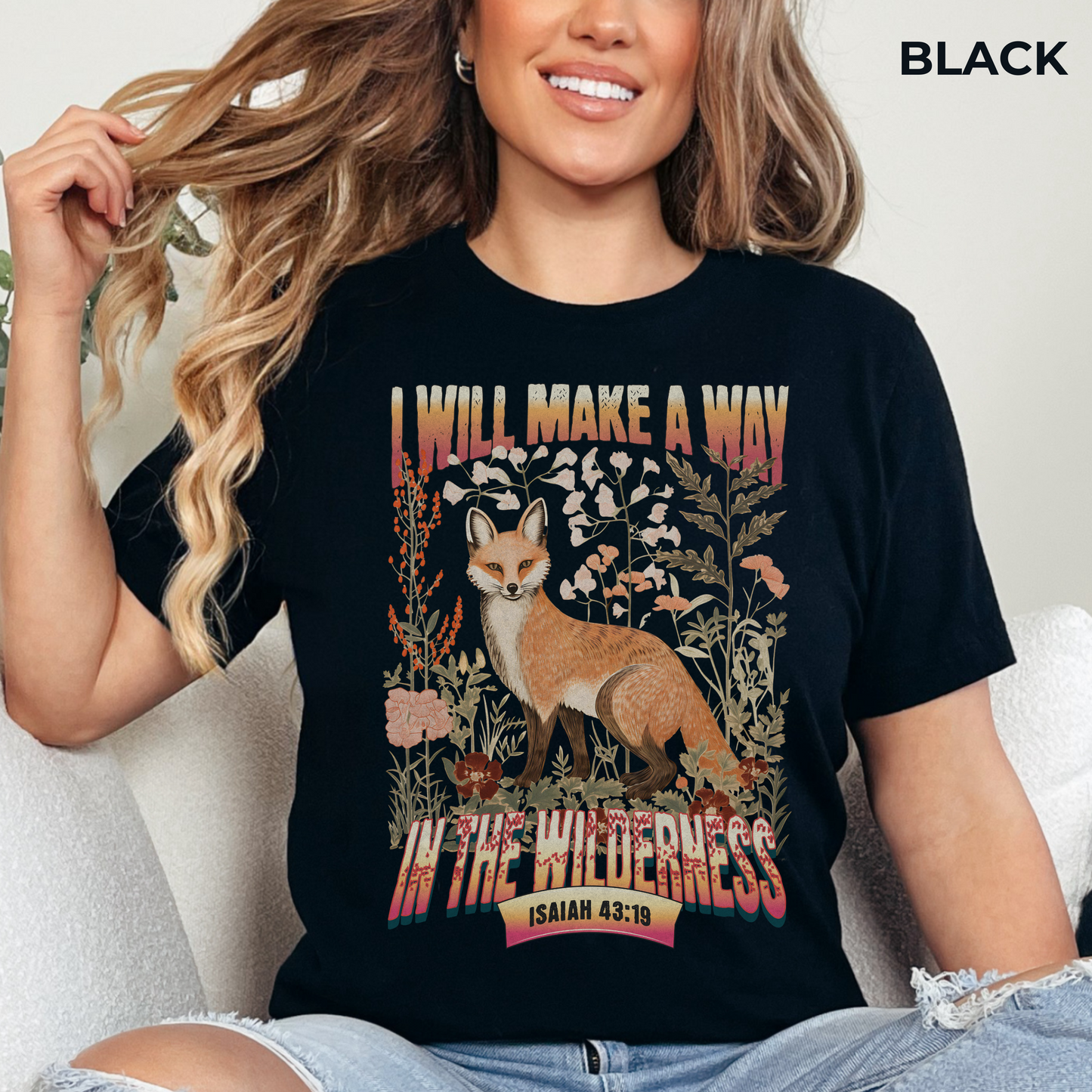 I Will Make a Way in the Wilderness T-shirt - Unisex Jersey Short Sleeve Tee, Christian Merch, Christian Streetwear, Faith Based Shirt, Christian Apparel, Christian Shirts