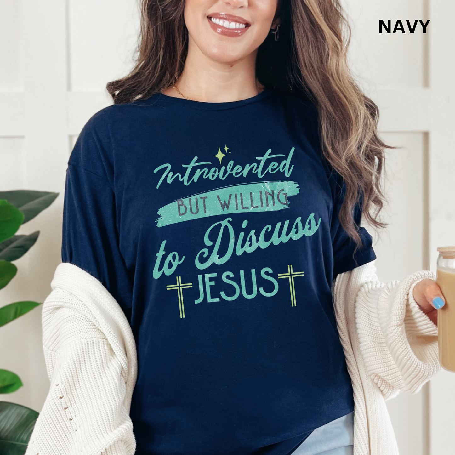 Introverted Christian Unisex Softstyle T-Shirt - Christian Streetwear, Jesus Apparel, Religious Clothing, Spiritual Merch, Faith Based Shirt