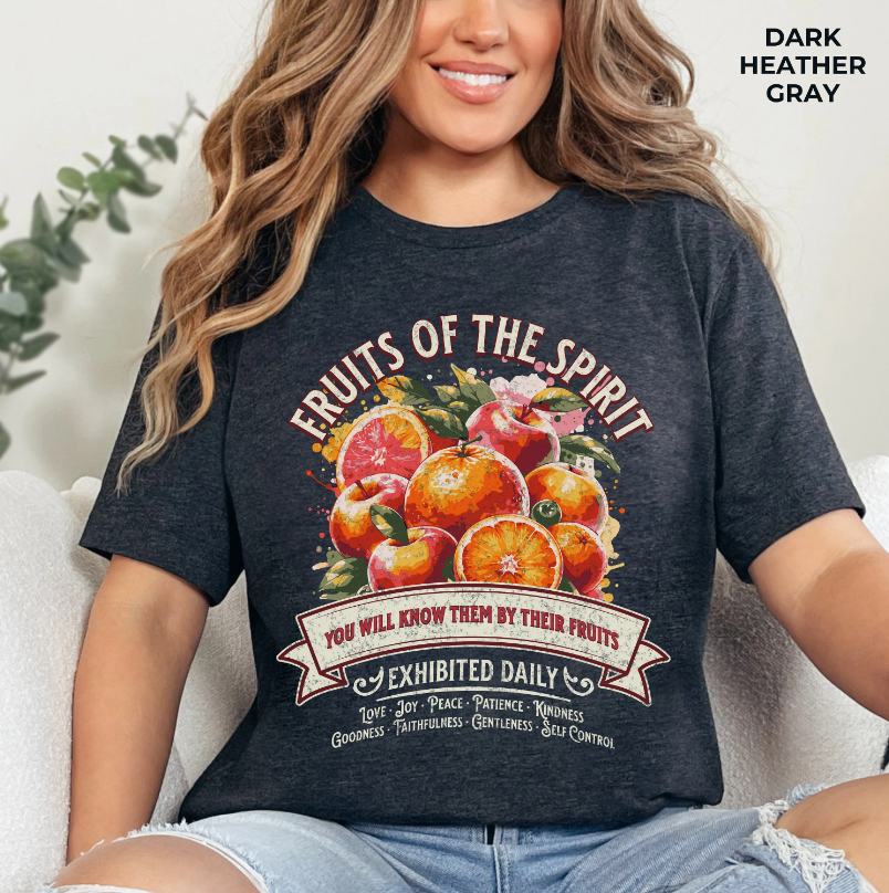 Fruits of the Spirit T-Shirt - Unisex Jersey Short Sleeve Tee, Christian Merch, Christian Streetwear, Fruit of the Spirit, Jesus Apparel