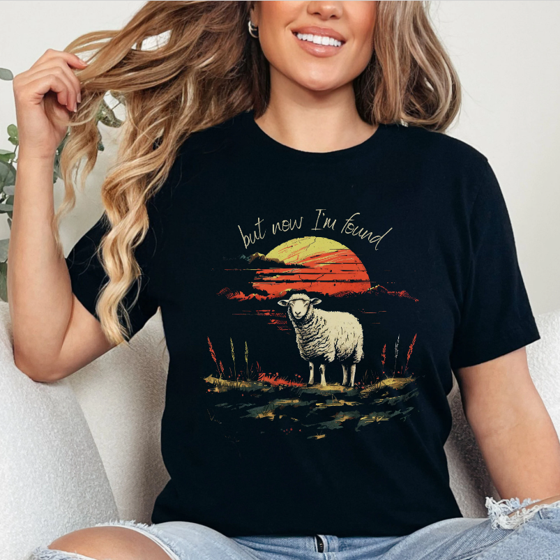 But Now I'm Found T-Shirt - Unisex Jersey Short Sleeve Tee, Jesus Lover's Tee, Christian Apparel, Faith T-Shirt, Jesus Apparel, Christian Merch