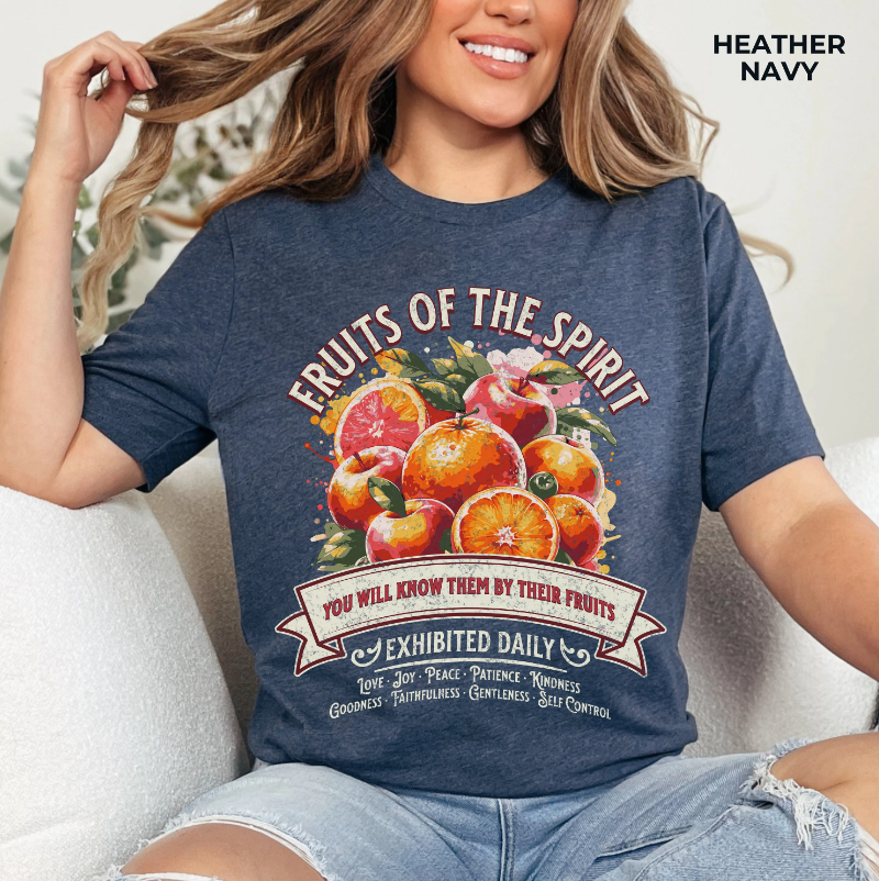 Fruits of the Spirit T-Shirt - Unisex Jersey Short Sleeve Tee, Christian Merch, Christian Streetwear, Fruit of the Spirit, Jesus Apparel