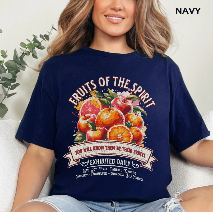 Fruits of the Spirit T-Shirt - Unisex Jersey Short Sleeve Tee, Christian Merch, Christian Streetwear, Fruit of the Spirit, Jesus Apparel