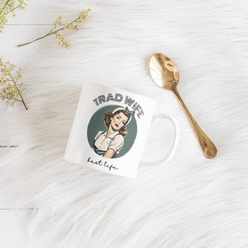 Trad Wife Jumbo Mug, 20oz, Homemaker Gift, Traditional Housewife Tea Cup, Trad Wife Gifts, Present for Wifey, Bridal Shower Mug