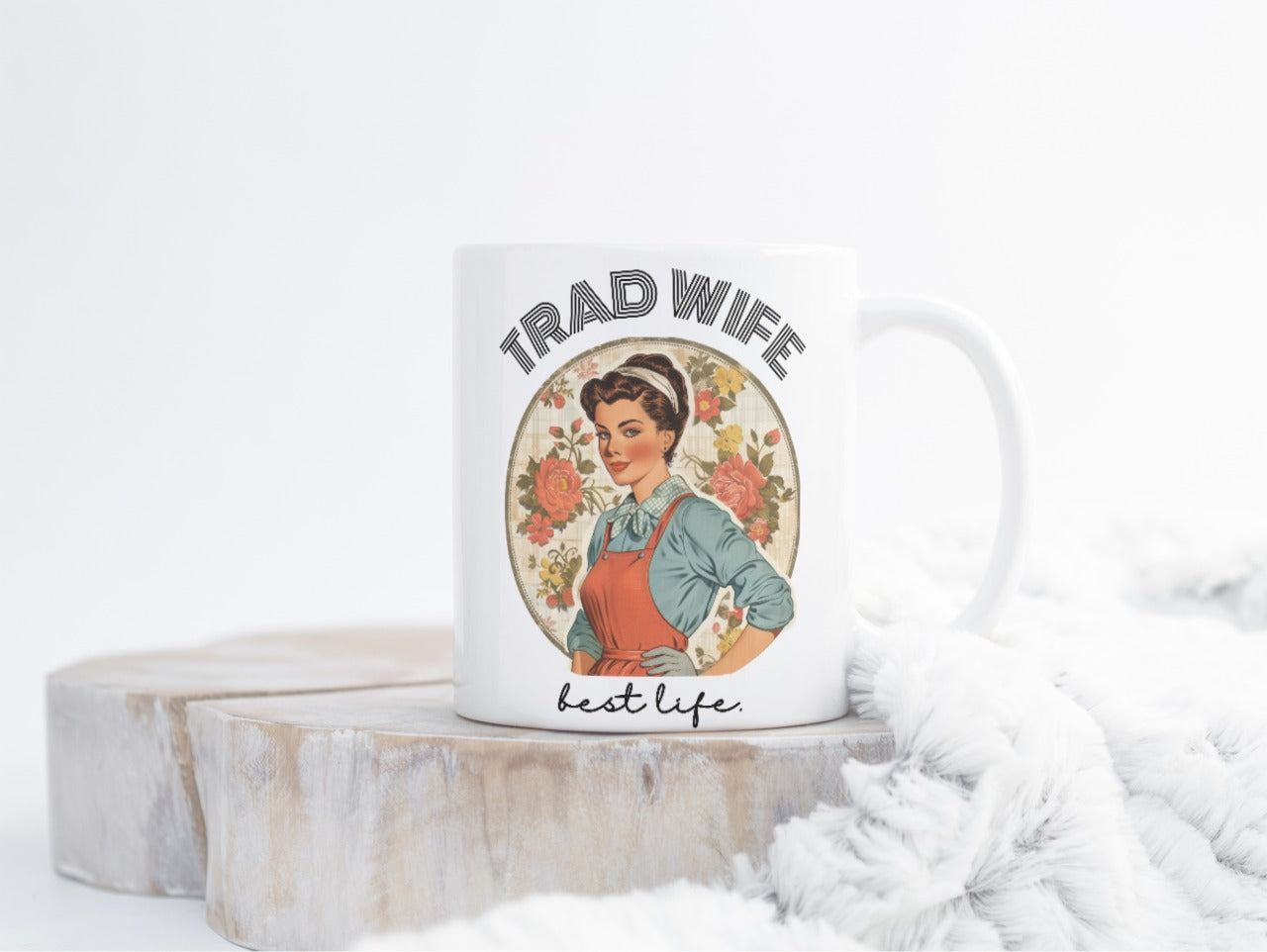 Trad Wife Jumbo Mug, 20oz, Homemaker Gift, Traditional Housewife Tea Cup, Trad Wife Gifts, Present for Wifey, Bridal Shower Mug