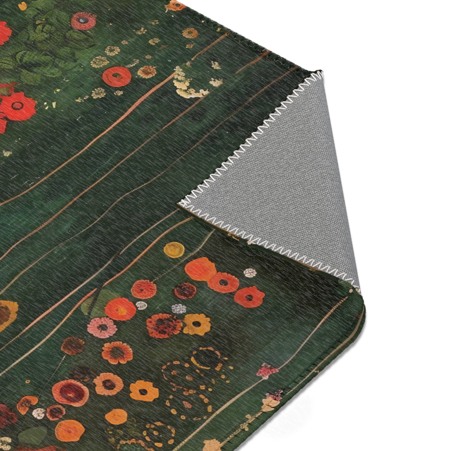 Gustav Klimt Inspired Area Rug, Funky, Colorful, & Unique Area Rugs, Custom Print Rug or Bathmat, 3 Sizes - 24x36 in, 36x60 in and 48x72 in