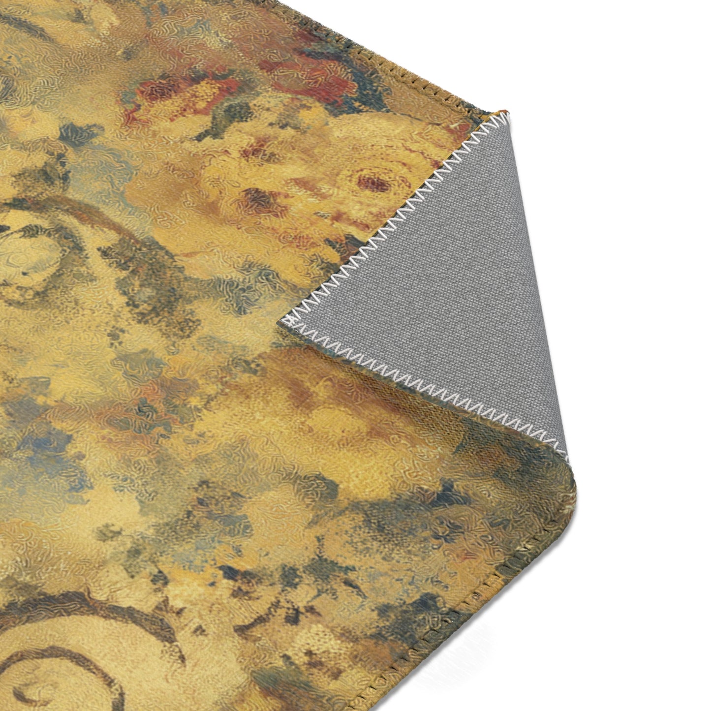 Gustav Klimt Inspired Area Rug, Funky, Colorful, & Unique Area Rugs, Custom Print Rug or Bathmat, 3 Sizes - 24x36 in, 36x60 in and 48x72 in