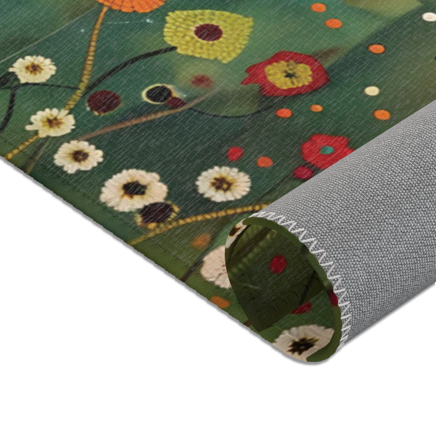 Gustav Klimt Inspired Area Rug, Funky, Colorful, & Unique Area Rugs, Custom Print Rug or Bathmat, 3 Sizes - 24x36 in, 36x60 in and 48x72 in