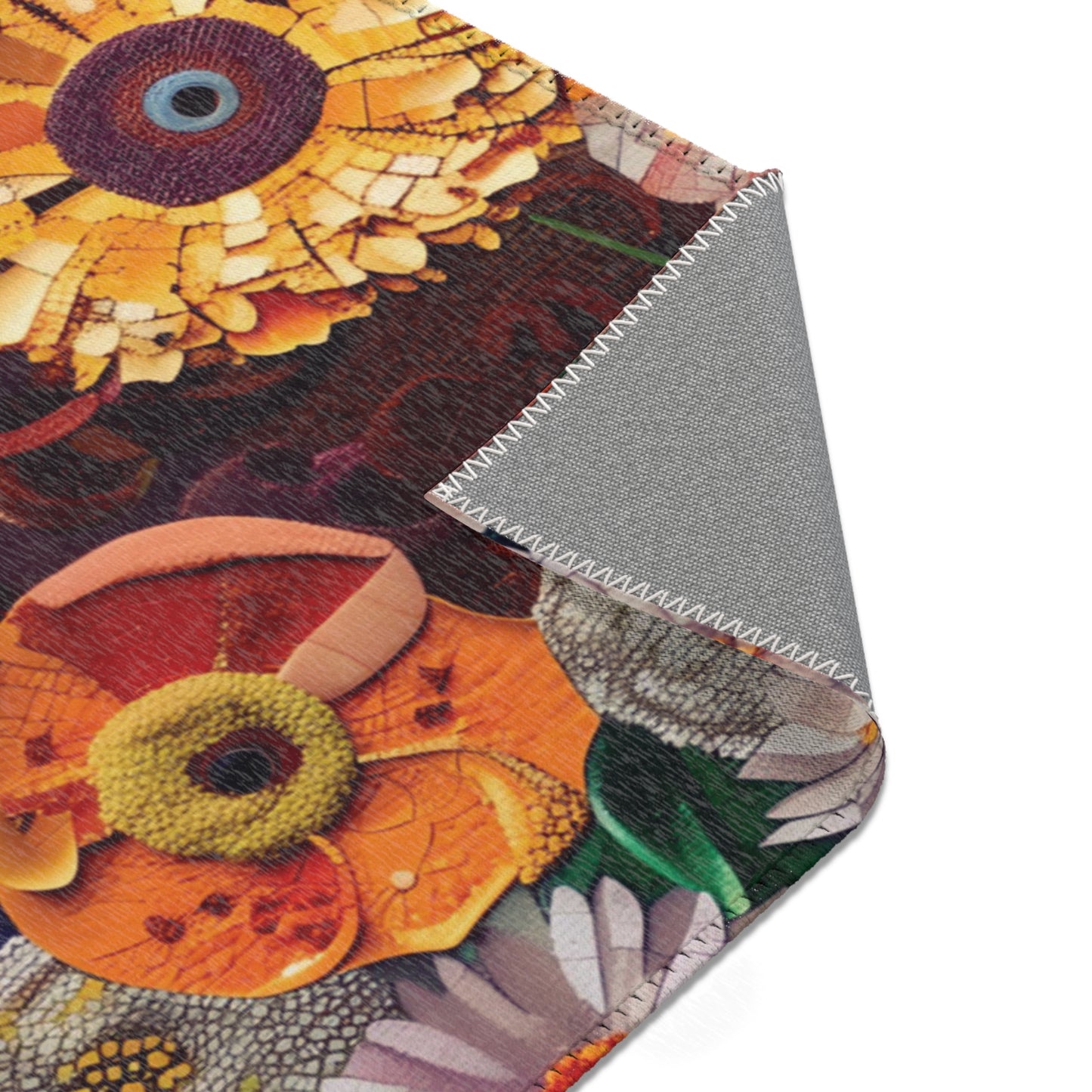 Gustav Klimt Inspired Area Rug, Funky, Colorful, & Unique Area Rugs, Custom Print Rug or Bathmat, 3 Sizes - 24x36 in, 36x60 in and 48x72 in