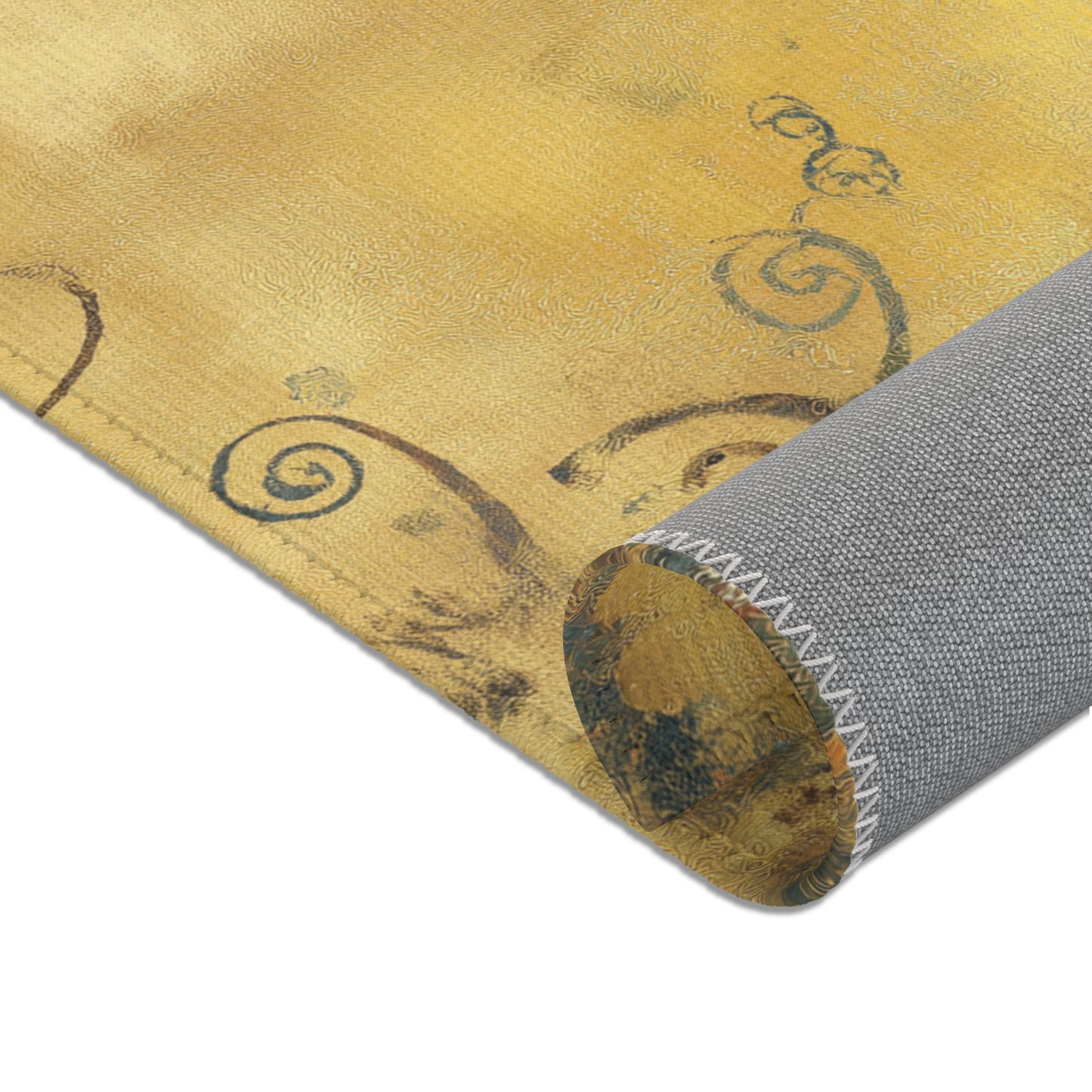 Gustav Klimt Inspired Area Rug, Funky, Colorful, & Unique Area Rugs, Custom Print Rug or Bathmat, 3 Sizes - 24x36 in, 36x60 in and 48x72 in