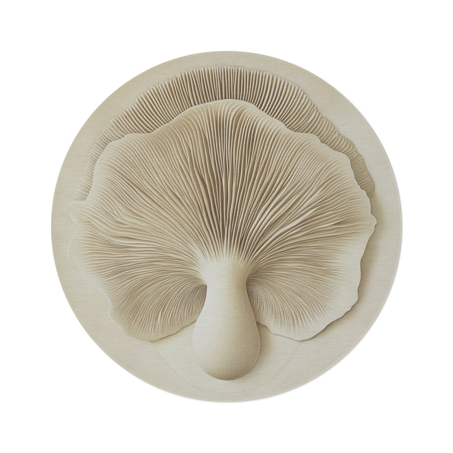 Round Mushroom Area Rug, Funky & Unique Fairycore Area Rugs, Unique 60" Round Rug, Custom Print Available