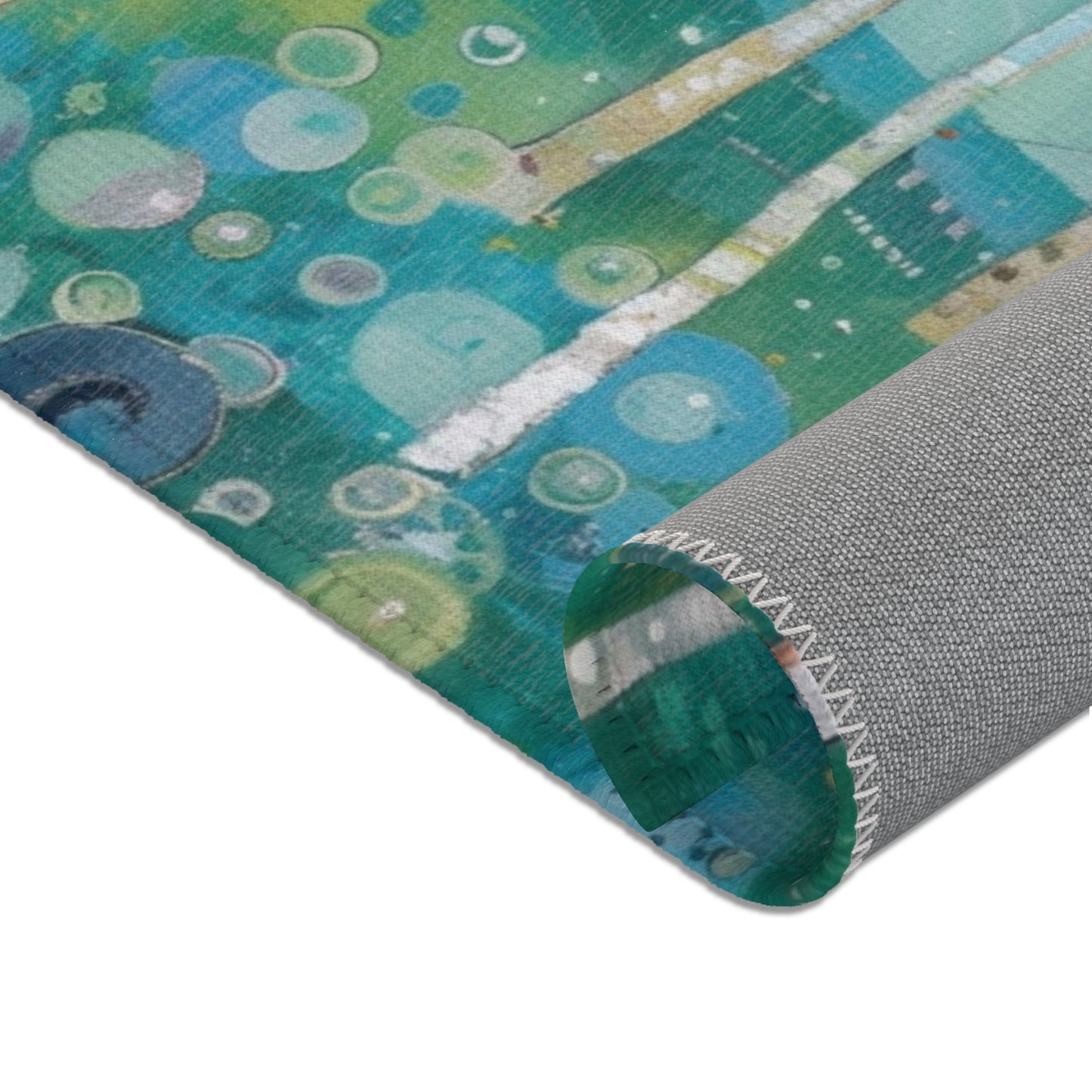 Gustav Klimt Inspired Area Rug, Funky, Colorful, & Unique Area Rugs, Custom Print Rug or Bathmat, 3 Sizes - 24x36 in, 36x60 in and 48x72 in