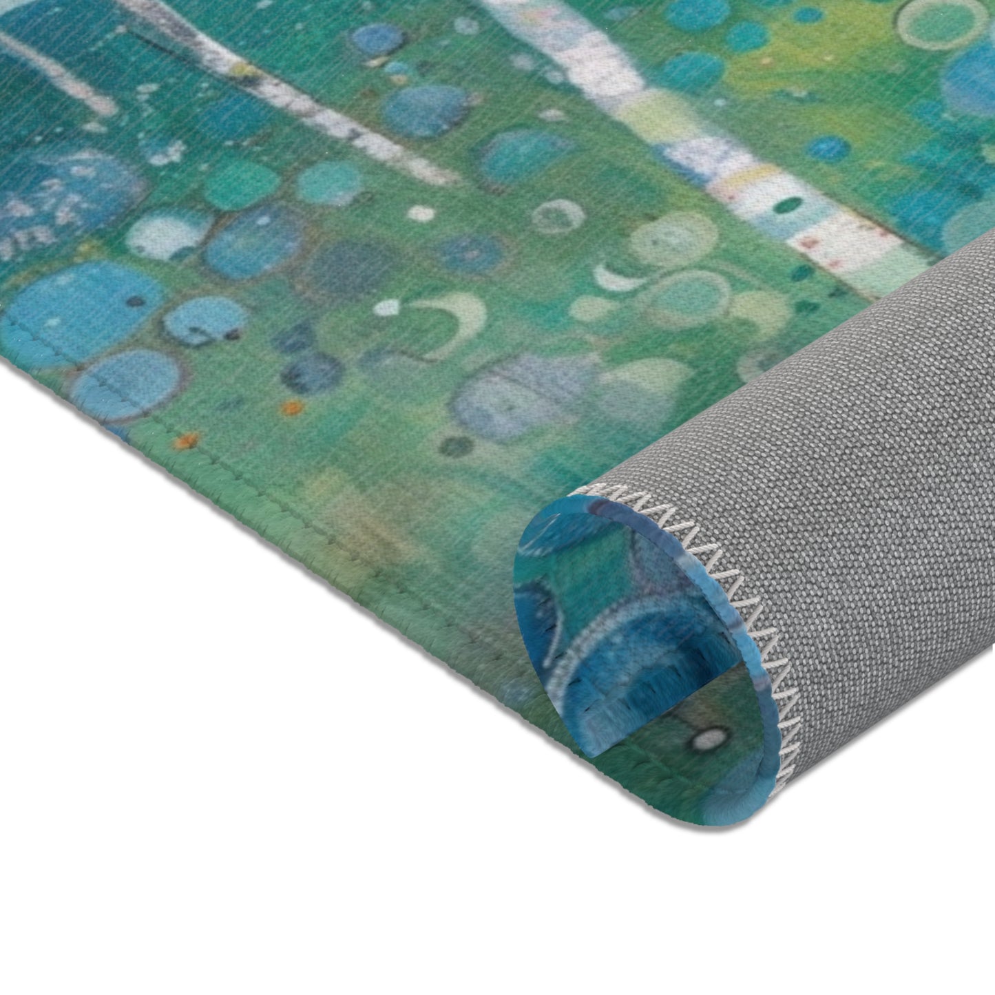 Gustav Klimt Inspired Area Rug, Funky, Colorful, & Unique Area Rugs, Custom Print Rug or Bathmat, 3 Sizes - 24x36 in, 36x60 in and 48x72 in