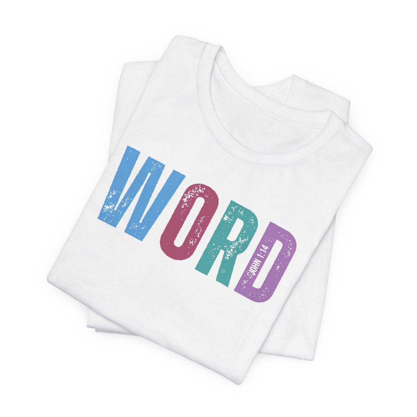 Word, John 1:14 T-shirt - Unisex Jersey Short Sleeve Tee, Christian Merch, Christian Streetwear, Faith Based Shirt, Christian Apparel, Christian Shirts