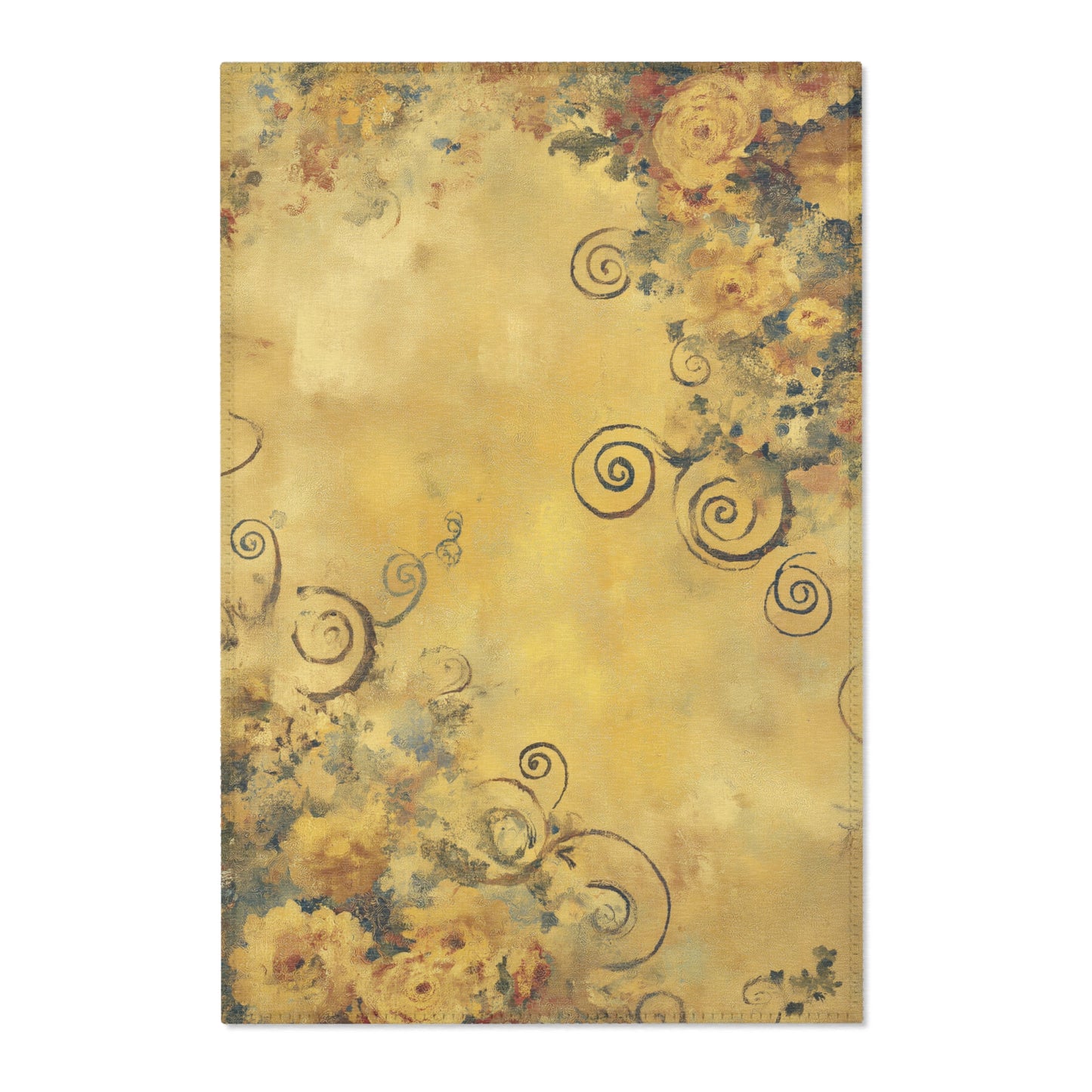 Gustav Klimt Inspired Area Rug, Funky, Colorful, & Unique Area Rugs, Custom Print Rug or Bathmat, 3 Sizes - 24x36 in, 36x60 in and 48x72 in