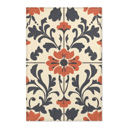 Moroccan Area Rug, Low Pile, Funky, Colorful, & Unique Area Rugs, Custom Print Rug or Bathmat, 3 Sizes - 24x36 in, 36x60 in and 48x72 in