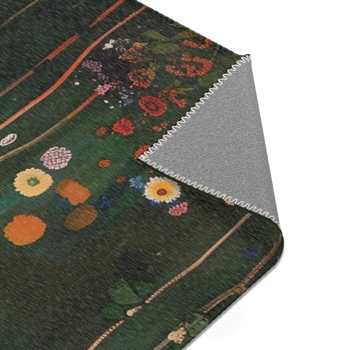 Gustav Klimt Inspired Area Rug, Funky, Colorful, & Unique Area Rugs, Custom Print Rug or Bathmat, 3 Sizes - 24x36 in, 36x60 in and 48x72 in