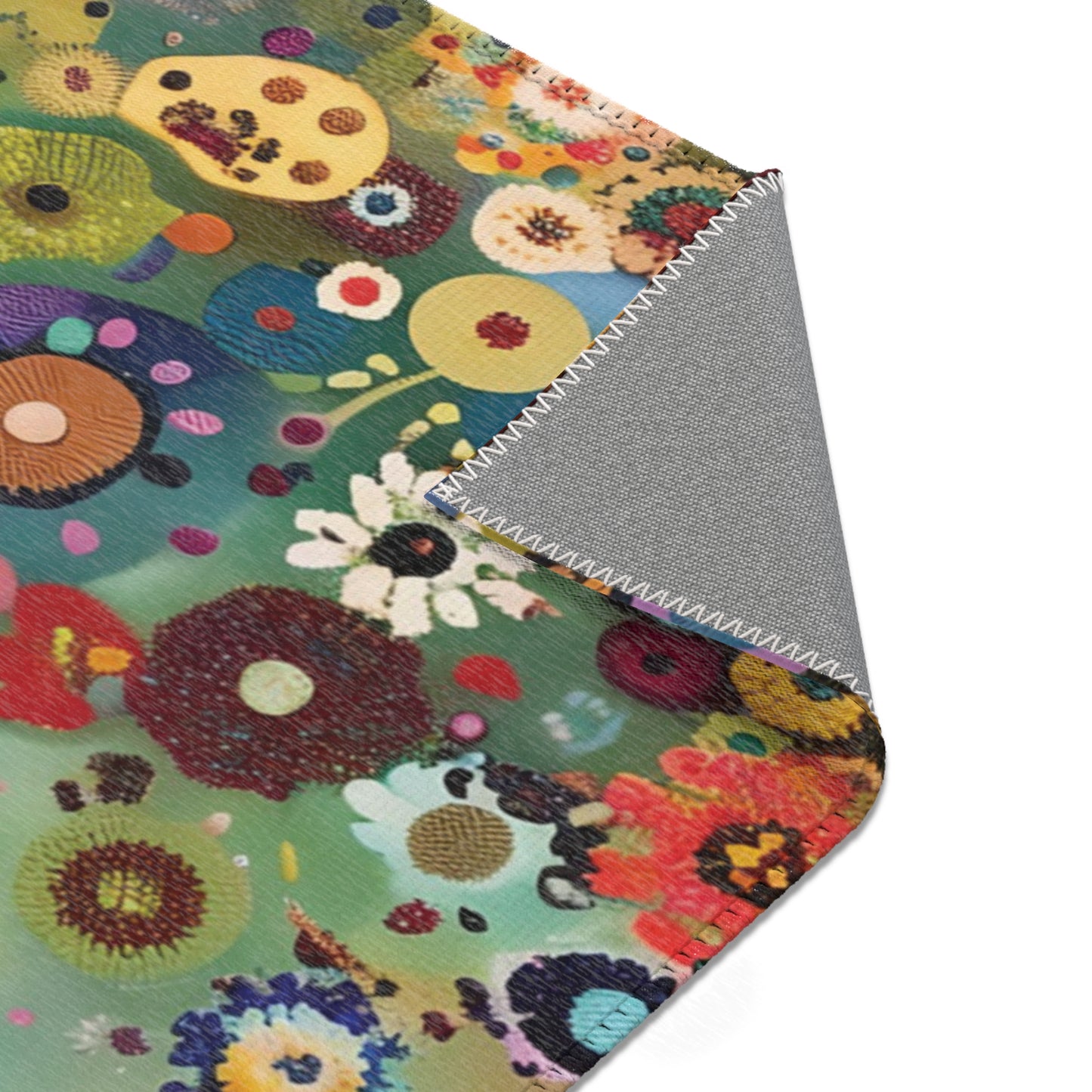 Gustav Klimt Inspired Area Rug, Funky, Colorful, & Unique Area Rugs, Custom Print Rug or Bathmat, 3 Sizes - 24x36 in, 36x60 in and 48x72 in