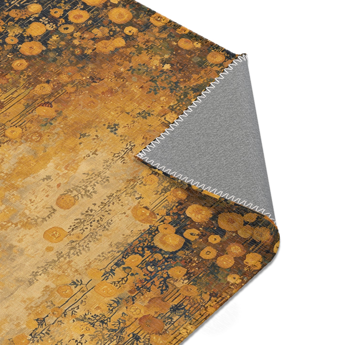 Gustav Klimt Inspired Area Rug, Funky, Colorful, & Unique Area Rugs, Custom Print Rug or Bathmat, 3 Sizes - 24x36 in, 36x60 in and 48x72 in