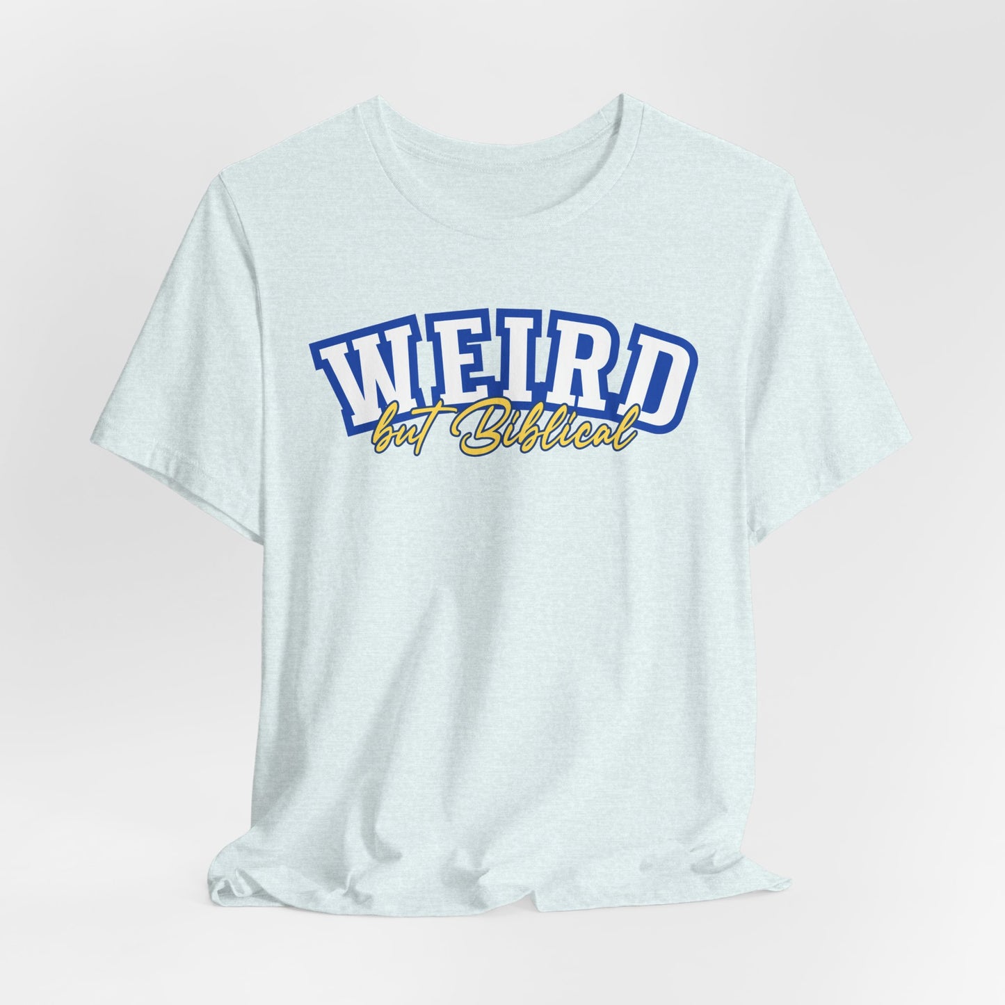 Weird But Biblical Unisex Softstyle T-Shirt - Faith Tee, Religious Shirt, Inspirational Christian Clothing, Bible Quote Top, Christian