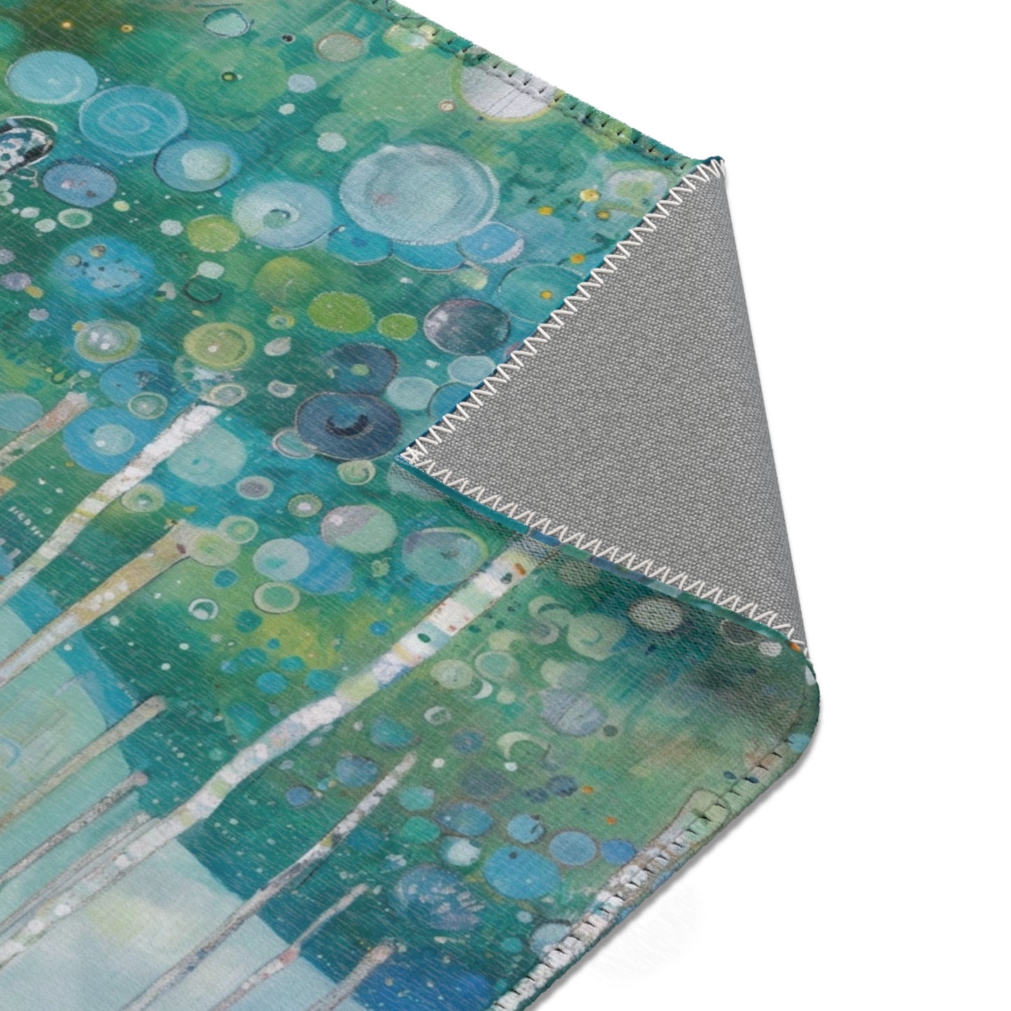 Gustav Klimt Inspired Area Rug, Funky, Colorful, & Unique Area Rugs, Custom Print Rug or Bathmat, 3 Sizes - 24x36 in, 36x60 in and 48x72 in