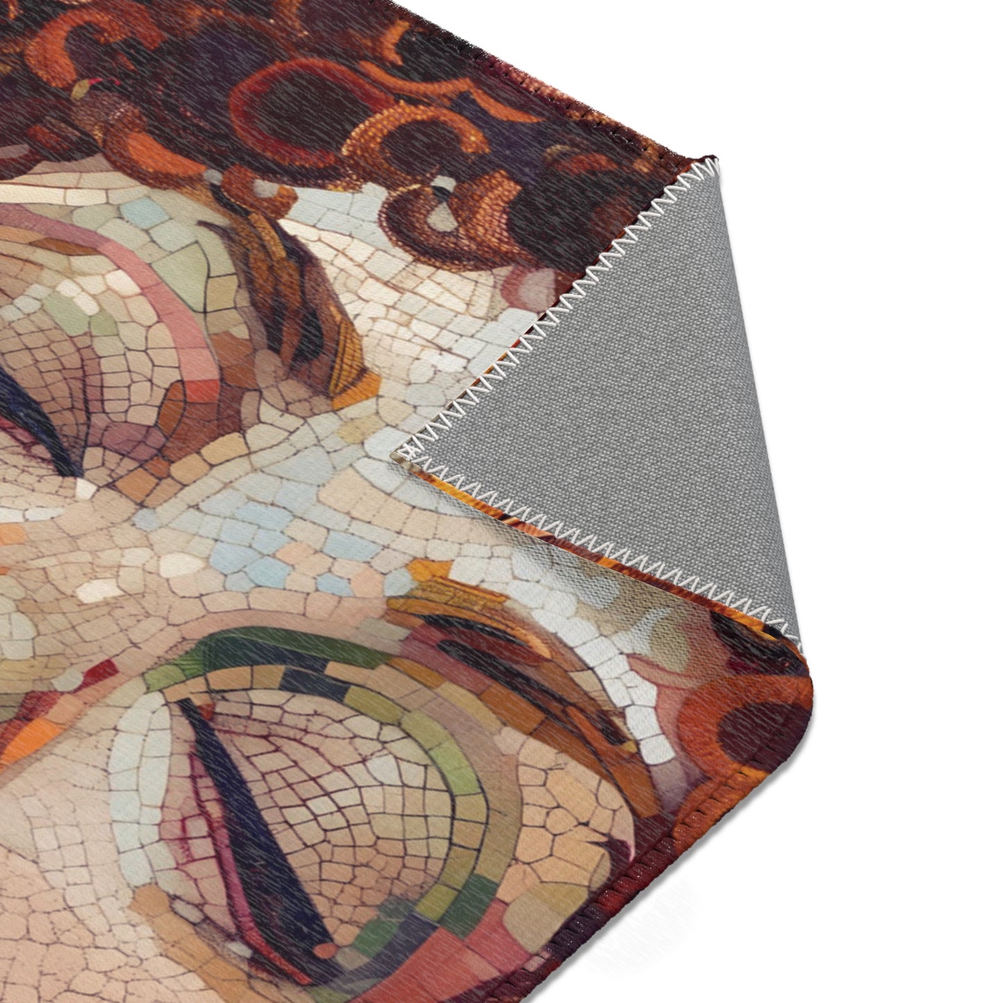 Gustav Klimt Inspired Area Rug, Funky, Colorful, & Unique Area Rugs, Custom Print Rug or Bathmat, 3 Sizes - 24x36 in, 36x60 in and 48x72 in