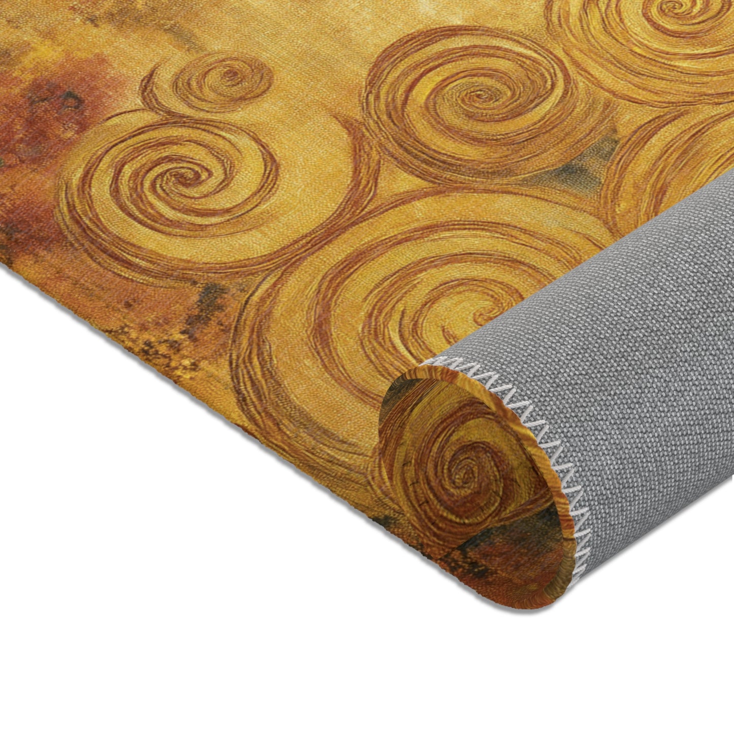 Gustav Klimt Inspired Area Rug, Funky, Colorful, & Unique Area Rugs, Custom Print Rug or Bathmat, 3 Sizes - 24x36 in, 36x60 in and 48x72 in