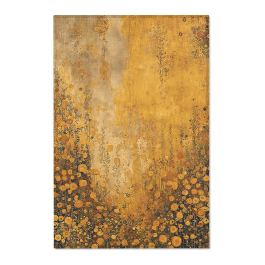 Gustav Klimt Inspired Area Rug, Funky, Colorful, & Unique Area Rugs, Custom Print Rug or Bathmat, 3 Sizes - 24x36 in, 36x60 in and 48x72 in