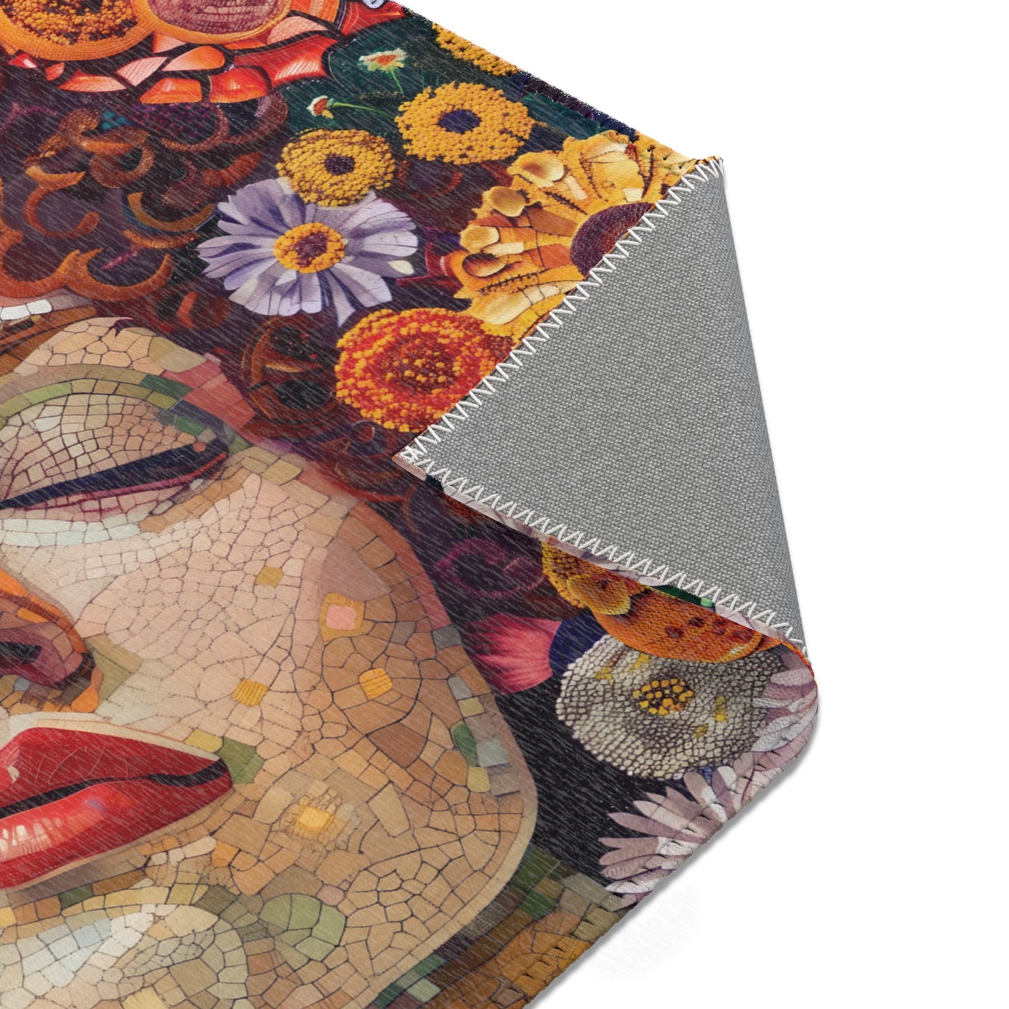 Gustav Klimt Inspired Area Rug, Funky, Colorful, & Unique Area Rugs, Custom Print Rug or Bathmat, 3 Sizes - 24x36 in, 36x60 in and 48x72 in