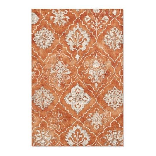 Moroccan Area Rug, Low Pile, Funky, Colorful, & Unique Area Rugs, Custom Print Rug or Bathmat, 3 Sizes - 24x36 in, 36x60 in and 48x72 in