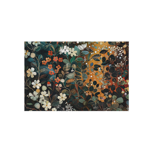 Copy of Gustav Klimt Inspired Outdoor Rug, Funky, Colorful, & Unique Outdoor Décor, 4 Sizes - 24x36 in, 36x60 in, 48x72 in, 60 x 84 in