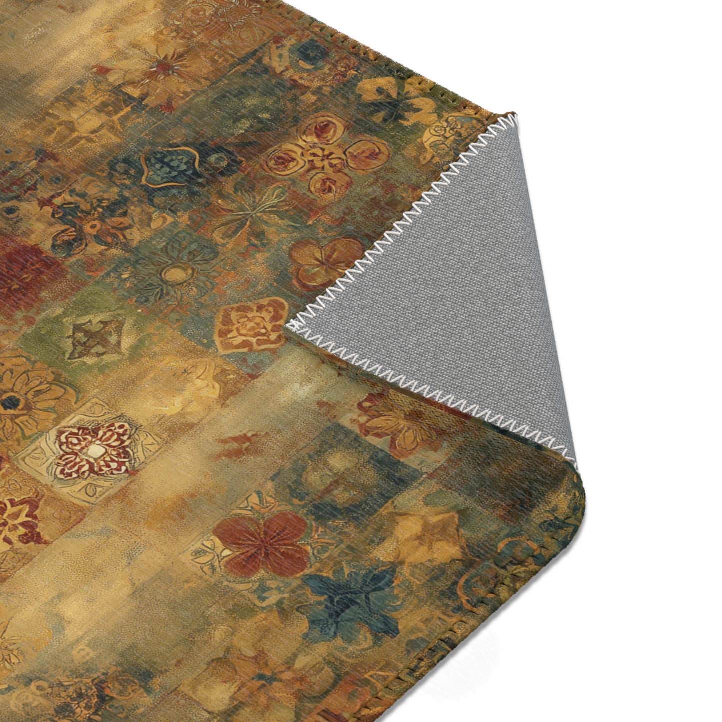 Gustav Klimt Inspired Area Rug, Funky, Colorful, & Unique Area Rugs, Custom Print Rug or Bathmat, 3 Sizes - 24x36 in, 36x60 in and 48x72 in