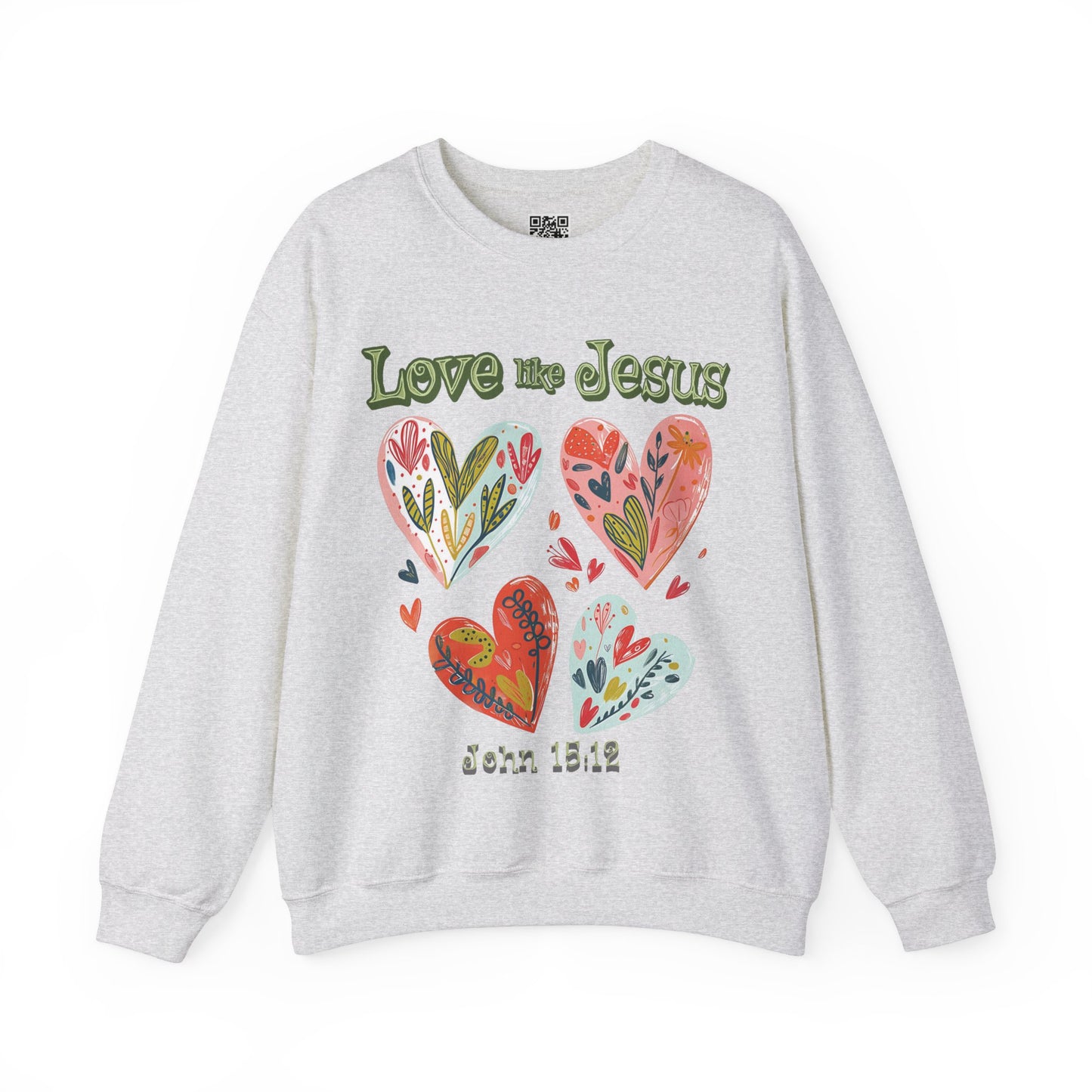 Love like Jesus Unisex Heavy Blend Crewneck Sweatshirt, Christian Merch, Christian Streetwear, Ministry Shirt, Faith Based Shirt, Jesus Apparel