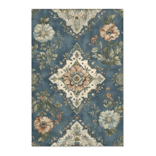 Moroccan Area Rug, Low Pile, Funky, Colorful, & Unique Area Rugs, Custom Print Rug or Bathmat, 3 Sizes - 24x36 in, 36x60 in and 48x72 in