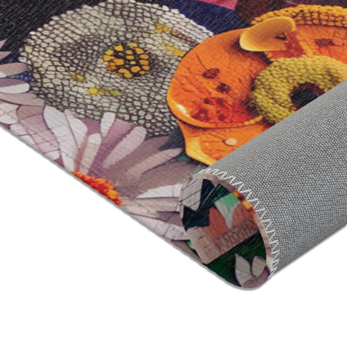 Gustav Klimt Inspired Area Rug, Funky, Colorful, & Unique Area Rugs, Custom Print Rug or Bathmat, 3 Sizes - 24x36 in, 36x60 in and 48x72 in