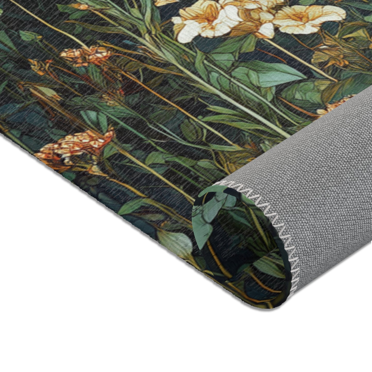 Gustav Klimt Inspired Area Rug, Funky, Colorful, & Unique Area Rugs, Custom Print Rug or Bathmat, 3 Sizes - 24x36 in, 36x60 in and 48x72 in