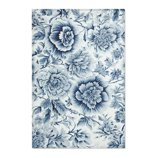 China Pattern Floral Area Rug, Funky, Colorful, & Unique Area Rugs, Custom Print Rug or Bathmat, 3 Sizes - 24x36 in, 36x60 in and 48x72 in