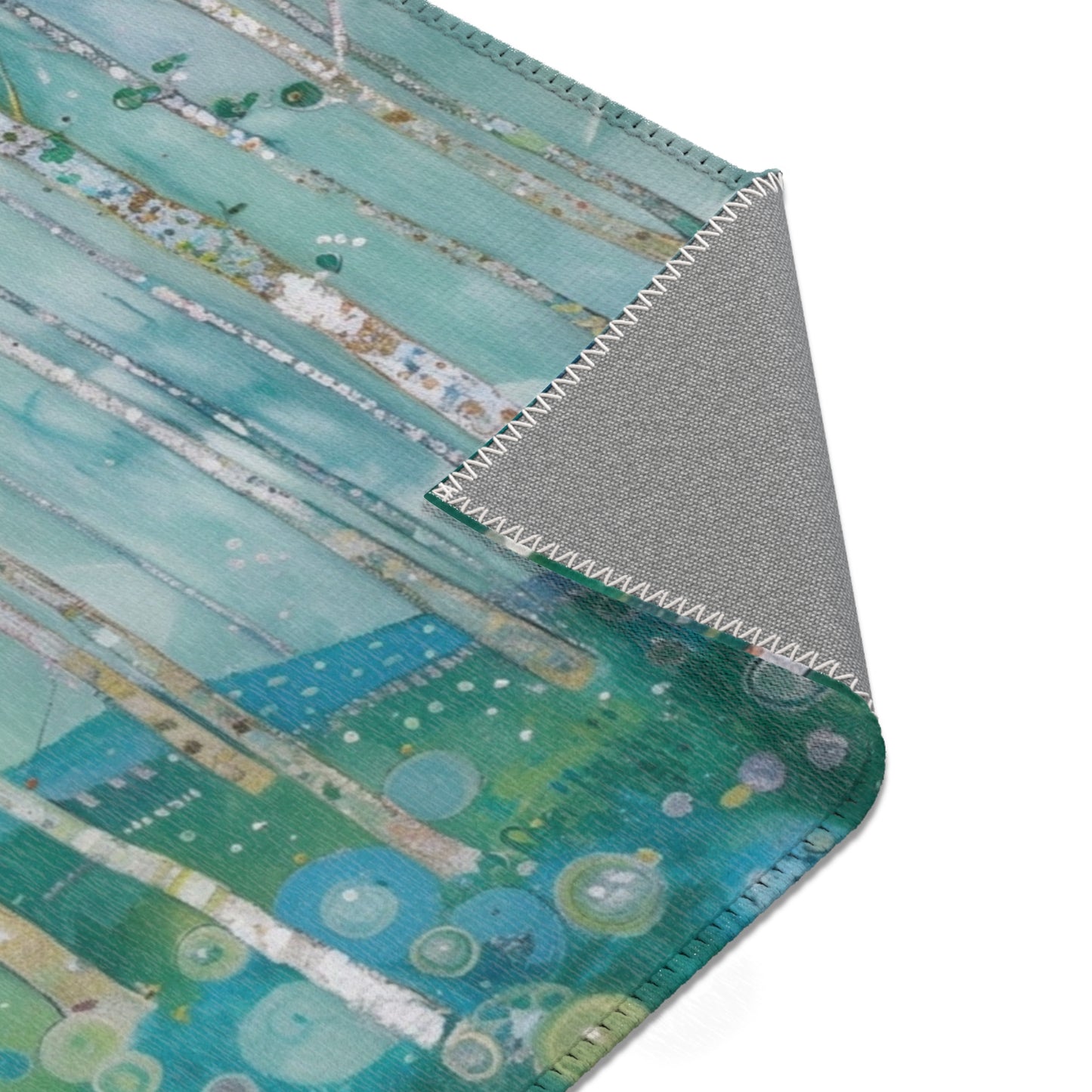 Gustav Klimt Inspired Area Rug, Funky, Colorful, & Unique Area Rugs, Custom Print Rug or Bathmat, 3 Sizes - 24x36 in, 36x60 in and 48x72 in