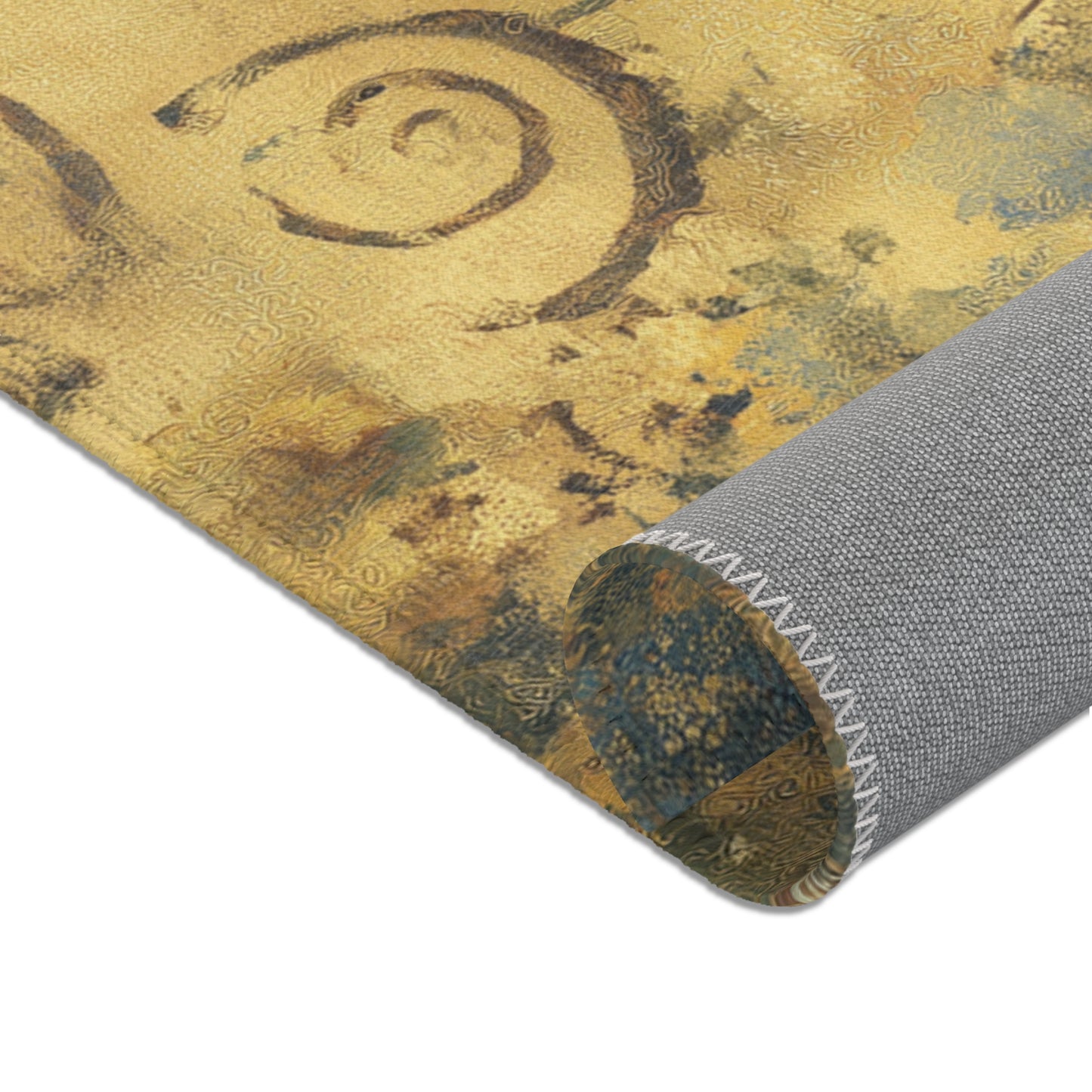 Gustav Klimt Inspired Area Rug, Funky, Colorful, & Unique Area Rugs, Custom Print Rug or Bathmat, 3 Sizes - 24x36 in, 36x60 in and 48x72 in