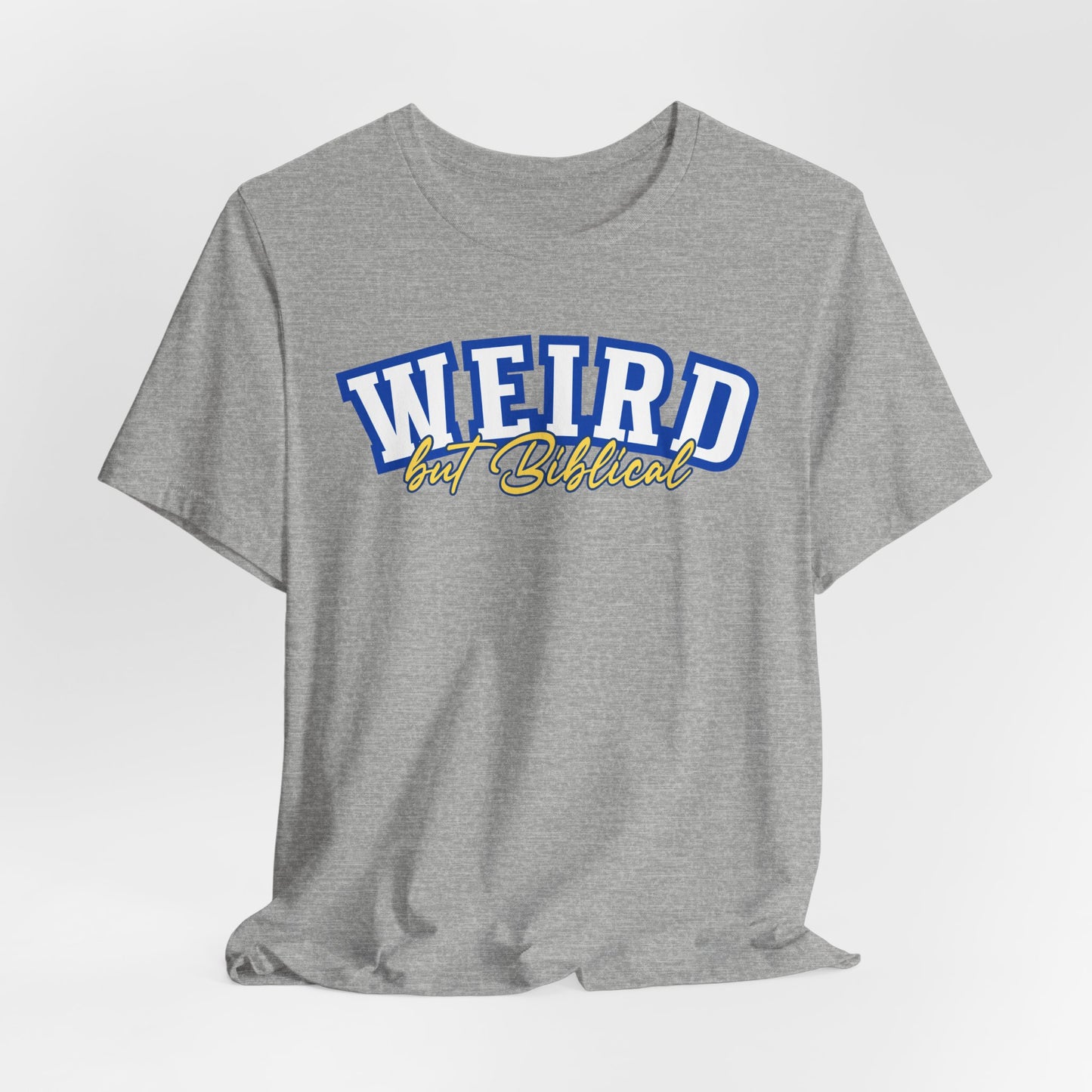 Weird But Biblical Unisex Softstyle T-Shirt - Faith Tee, Religious Shirt, Inspirational Christian Clothing, Bible Quote Top, Christian