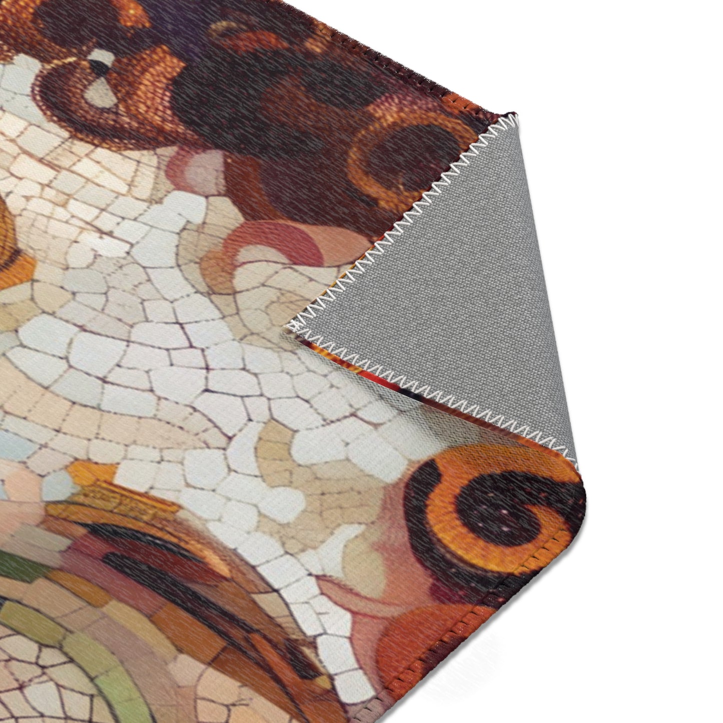 Gustav Klimt Inspired Area Rug, Funky, Colorful, & Unique Area Rugs, Custom Print Rug or Bathmat, 3 Sizes - 24x36 in, 36x60 in and 48x72 in