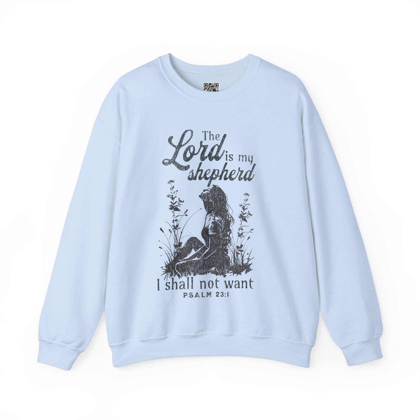 The Lord is my Shepherd Unisex Heavy Blend Crewneck Sweatshirt, Christian Merch, Christian Streetwear, Ministry Shirt, Faith Based Shirt, Jesus Apparel