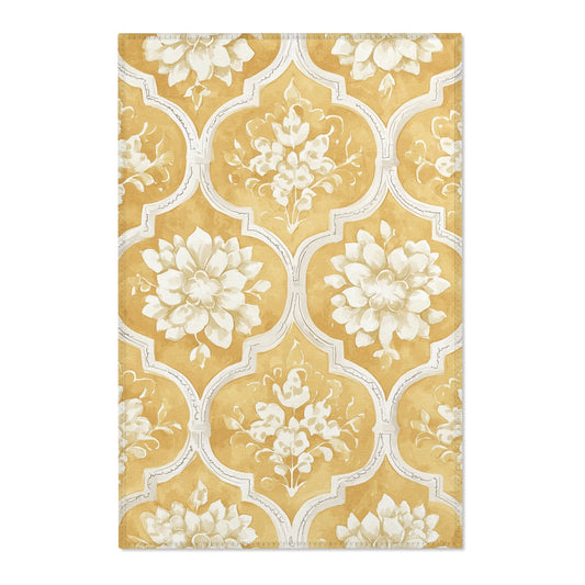 Moroccan Area Rug, Low Pile, Funky, Colorful, & Unique Area Rugs, Custom Print Rug or Bathmat, 3 Sizes - 24x36 in, 36x60 in and 48x72 in