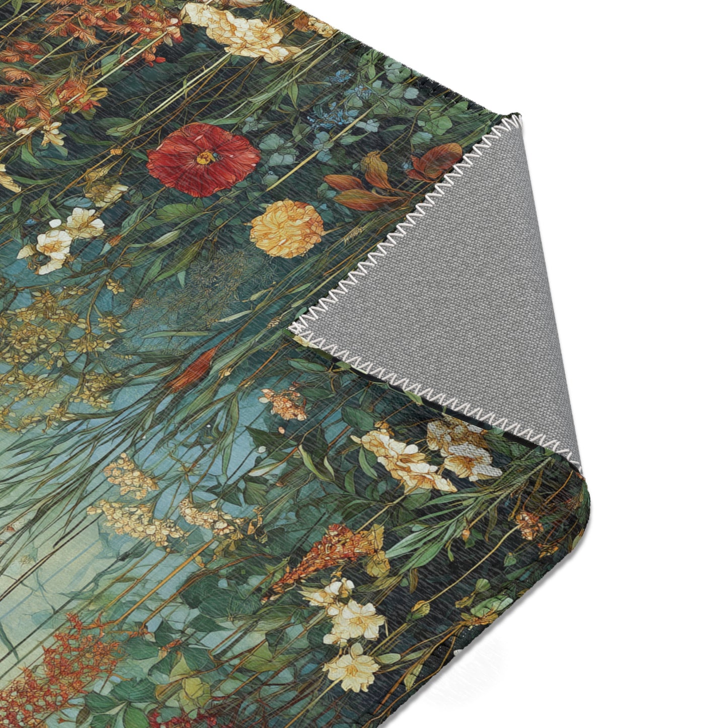 Gustav Klimt Inspired Area Rug, Funky, Colorful, & Unique Area Rugs, Custom Print Rug or Bathmat, 3 Sizes - 24x36 in, 36x60 in and 48x72 in
