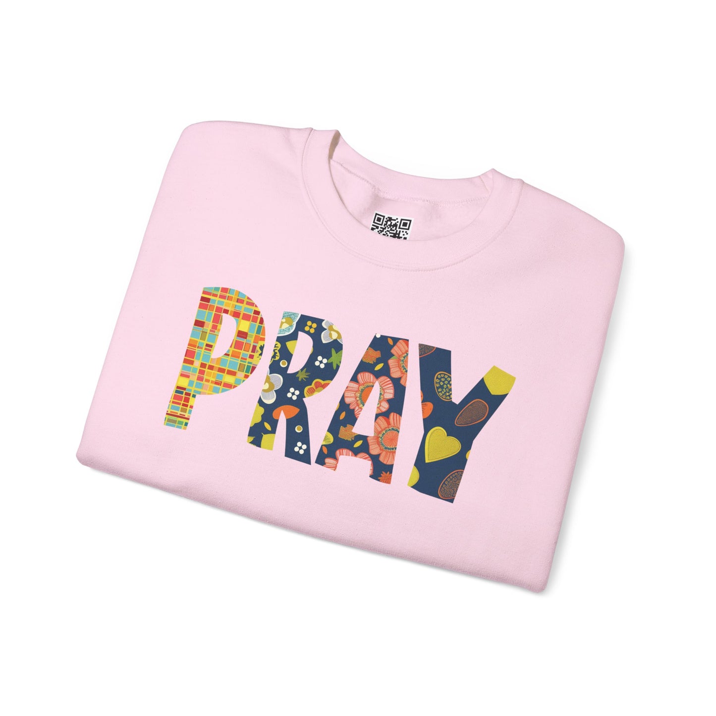 Pray Unisex Heavy Blend Crewneck Sweatshirt, Christian Merch, Christian Streetwear, Ministry Shirt, Faith Based Shirt, Jesus Apparel