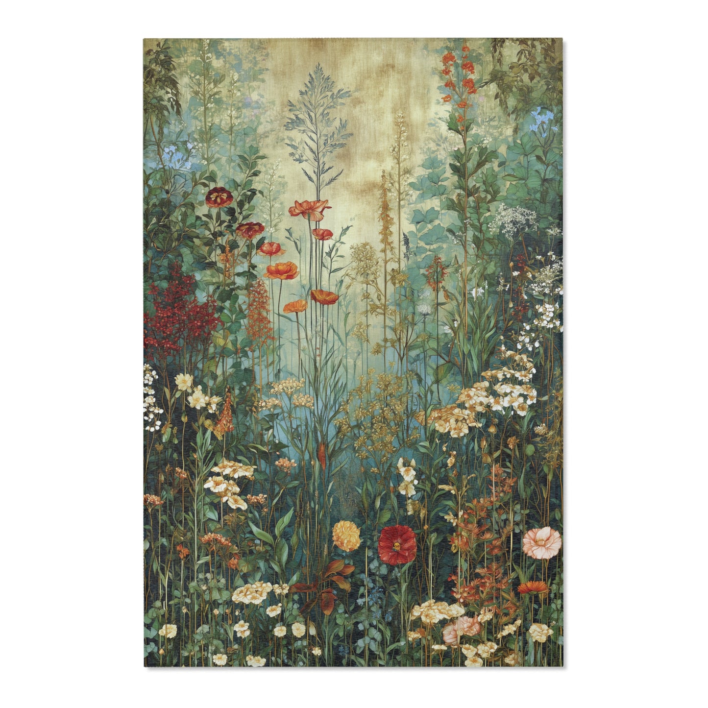 Gustav Klimt Inspired Area Rug, Funky, Colorful, & Unique Area Rugs, Custom Print Rug or Bathmat, 3 Sizes - 24x36 in, 36x60 in and 48x72 in