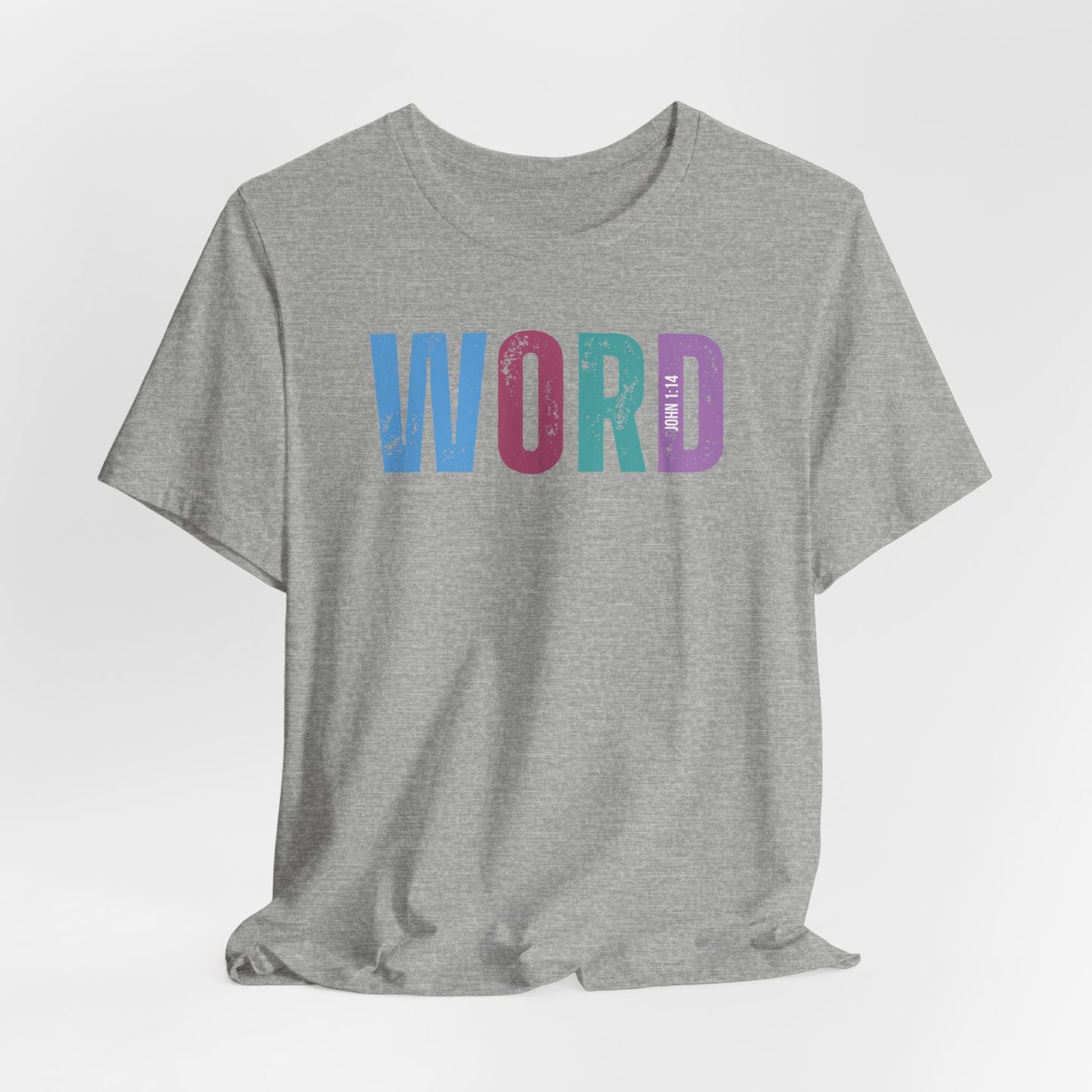 Word, John 1:14 T-shirt - Unisex Jersey Short Sleeve Tee, Christian Merch, Christian Streetwear, Faith Based Shirt, Christian Apparel, Christian Shirts